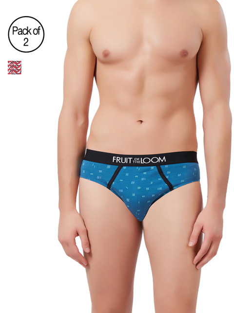 

Fruit of the Loom Men Pack of 2 Assorted Briefs MHB14-2P-C4