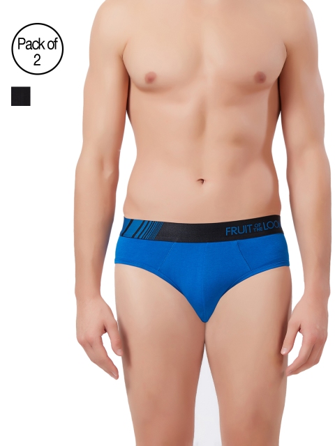 

Fruit of the Loom Men Pack of 2 Briefs MHB10-2P-C1, Black