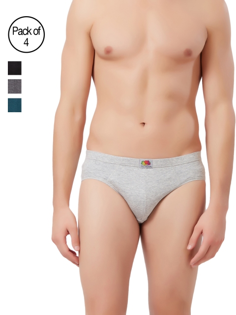 

Fruit of the loom Men Pack of 4 Briefs MHB01-4P-C3, Multi
