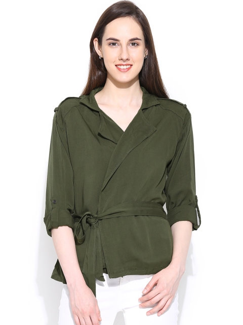 

Vero Moda Olive Green Belted Jacket