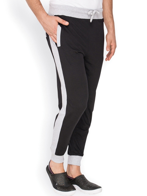 

Campus Sutra Men Black Track Pants