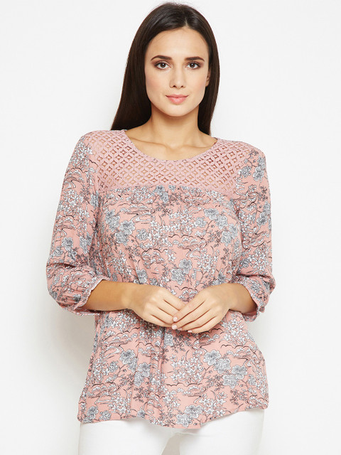 

Oxolloxo Women Pink Printed Top