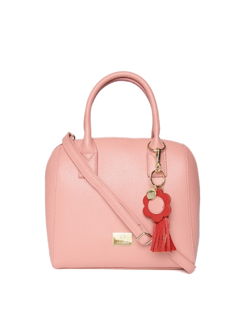 

Caprese Pink Solid Handheld Bag