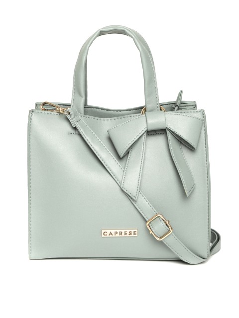 

Caprese Green Solid Handheld Bag with Sling Strap