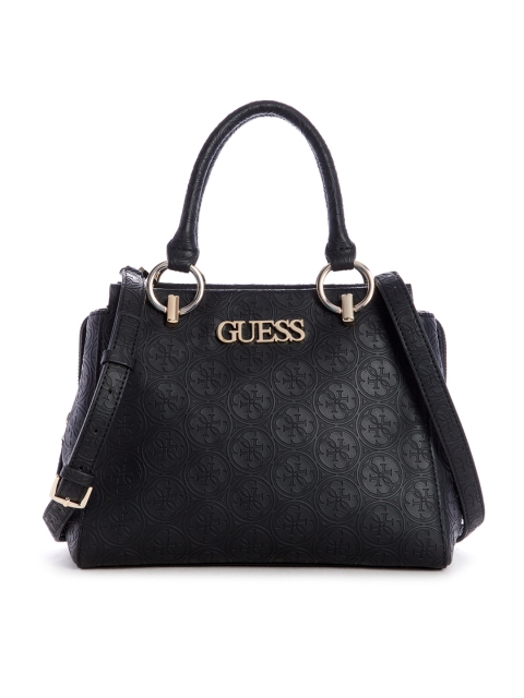 

GUESS Black Textured Handheld Bag