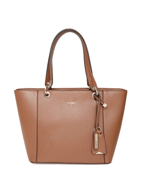 

GUESS Tan Brown Solid Shoulder Bag