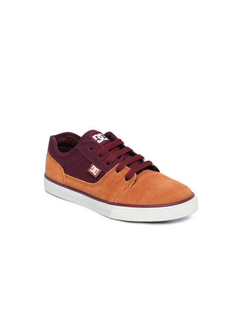 

DC Boys Orange & Burgundy Colorblocked Suede Sneakers