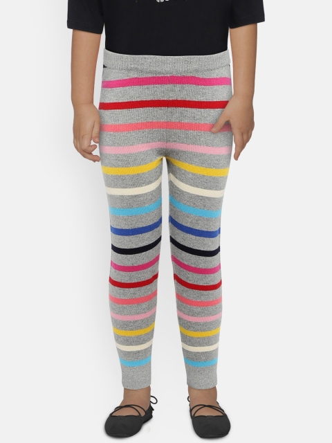 

GAP Girls' Multicoloured Crazy Stripe Leggings, Multi