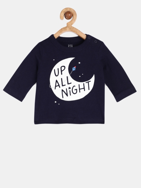 

GAP Baby Boys' Navy Blue Printed T-Shirt