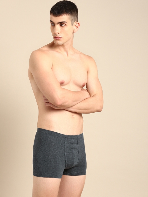 

ether Men Charcoal Grey Solid Premium Cotton Ultrasoft Trunks ETHR-TRNK-PK1-001E