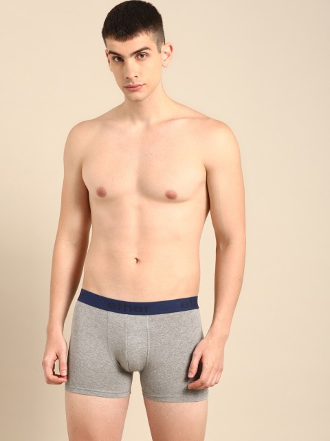 

ether Men Grey Melange Solid Premium Cotton Ultrasoft Trunks ETHR-TRNK-PK1-002D