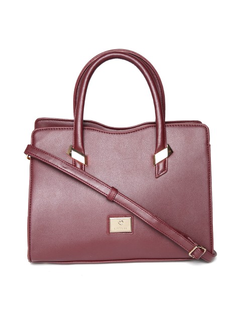 

Caprese Maroon Solid Handheld Bag