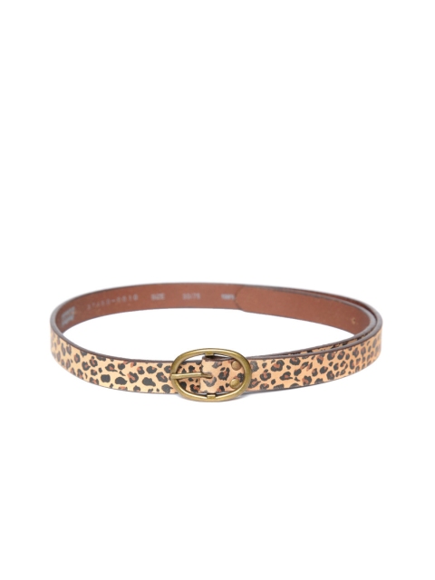 

Levis Women Beige & Brown Printed Leather Belt