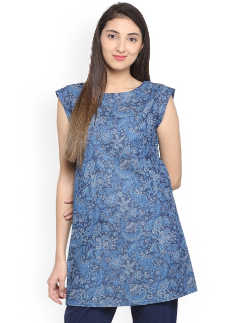 

Allen Solly Women Blue Printed Tunic