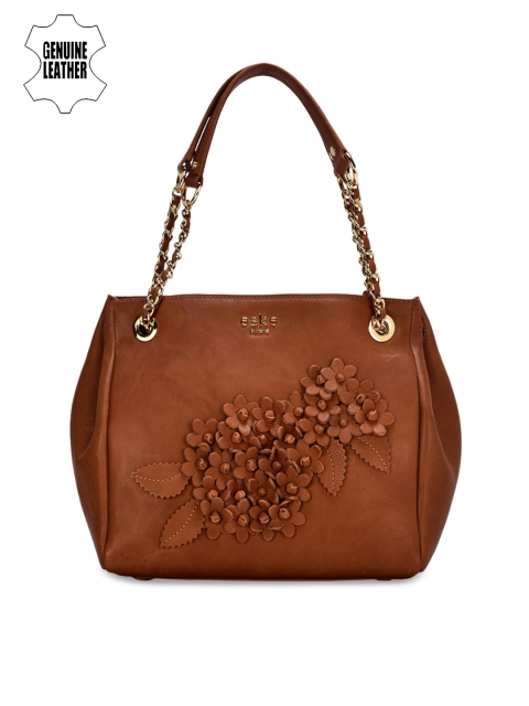 

Eske Tan Brown Embellished Shoulder Leather Bag