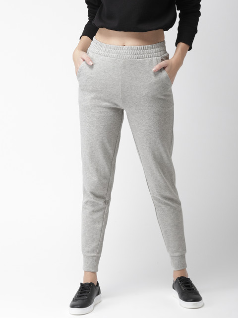 

FOREVER 21 Women Grey Regular Fit Solid Joggers