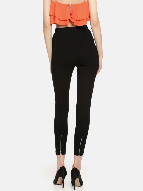 

FOREVER 21 Women Black Treggings