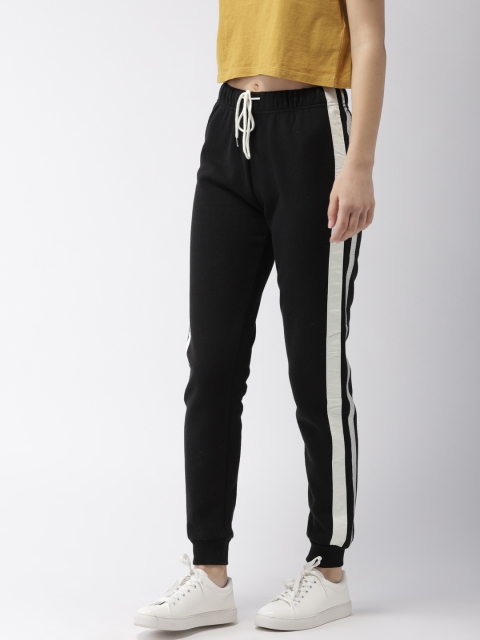 

FOREVER 21 Women Black Solid Joggers