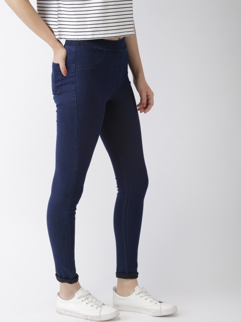 

Mast & Harbour Women Blue Super Skinny Fit Stretchable Denim Jeggings