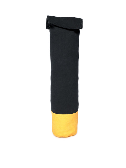 

Kanvas Katha Women Black & Yellow Colourblocked Yoga Mat Bag
