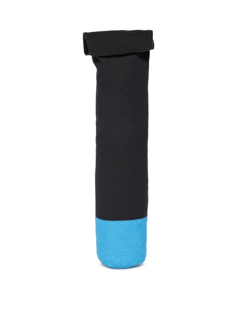 

Kanvas Katha Women Black & Blue Colourblocked Yoga Mat Bag
