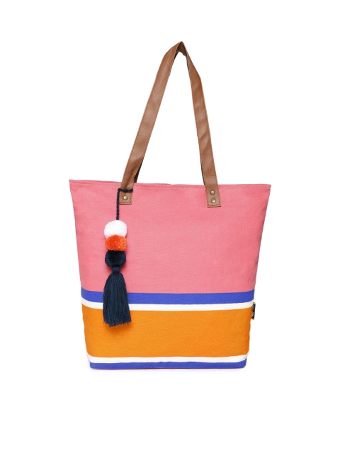 

Kanvas Katha Multicoloured Colourblocked Tote Bag, Multi