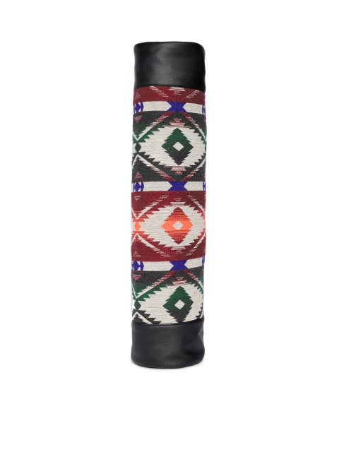 

Kanvas Katha Women Black Printed Fashion Yoga mat bag