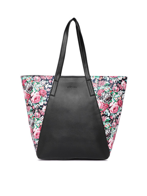 

Kanvas Katha Black Printed Shoulder Bag