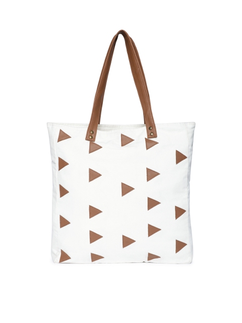 

Kanvas Katha Off-White Printed Tote Bag