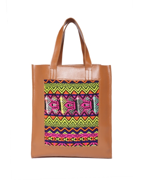 

Kanvas Katha Multicoloured Printed Tote Bag, Multi