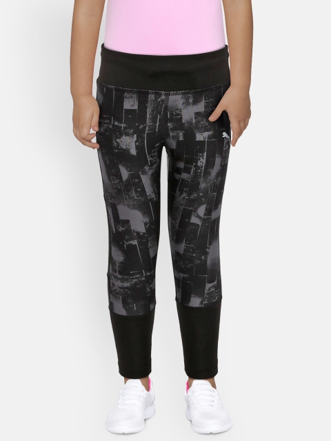 

Puma Girls Black & Grey Explosive Tights 85179601
