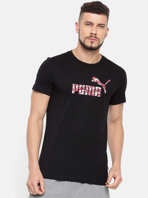 

Puma Men Black Printed Graphic T-shirt