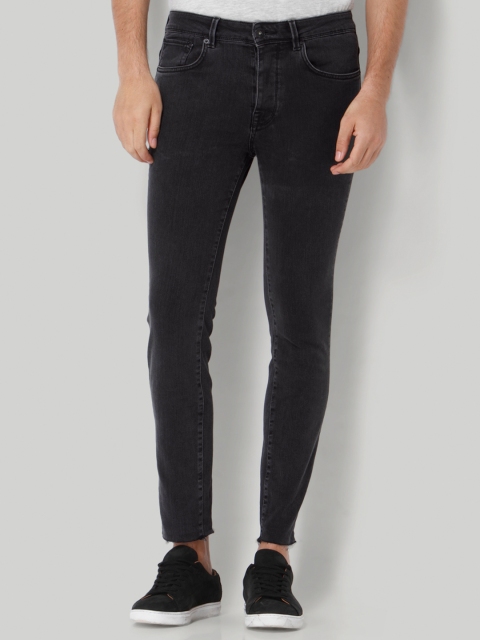 

SELECTED Men Grey Solid Skinny Fit Stretchable Jeans