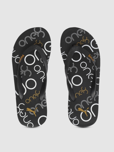 

Puma Unisex Black Printed Thong Flip-Flops