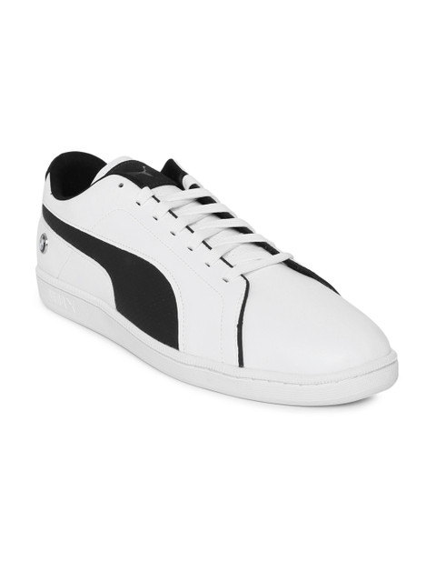 

PUMA Motorsport Men White BMW MMS Court Perf Leather Sneakers