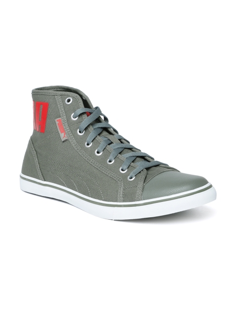 

Puma Unisex Green Streetballer Mid-Top Sneakers