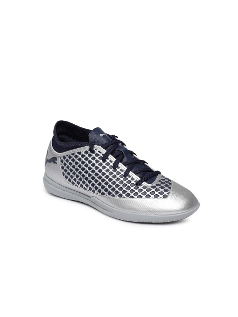 

Puma Boys Silver-Toned FUTURE 2.4 IT Jr Football Shoes