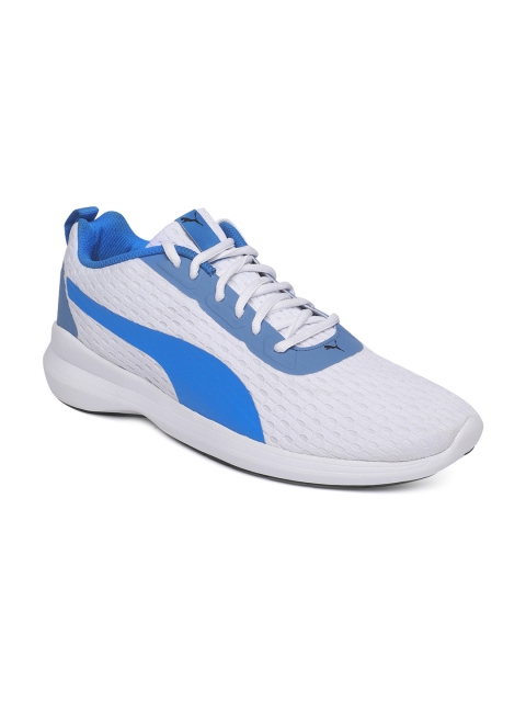 

Puma Men White & Blue Player v2 IDP Sneakers