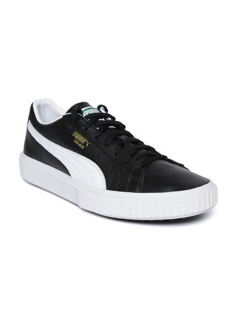 

Puma Men Black Breaker Leather Sneakers