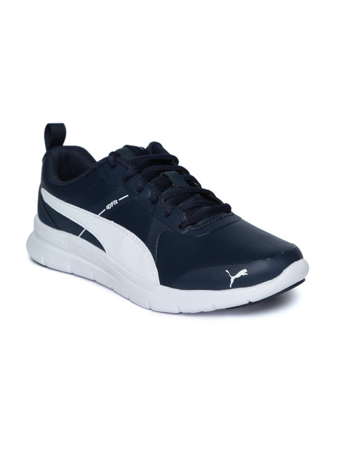 

Puma Men Navy Blue & White Colourblocked Flexracer v2 Sneakers