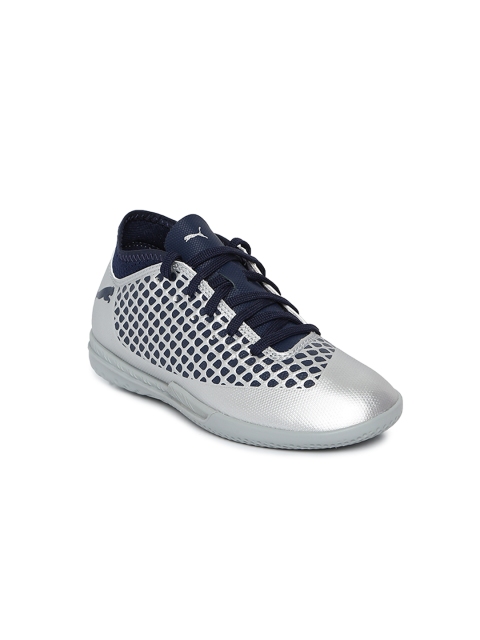 

Puma Boys Silver-Toned FUTURE 2.4 IT Jr Football Shoes