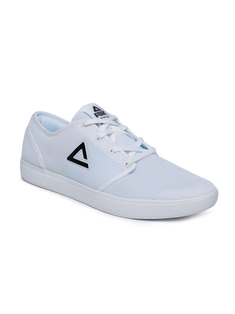 

PEAK Men White Woven Design Sneakers