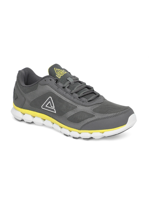 

PEAK Men Grey Running Shoes