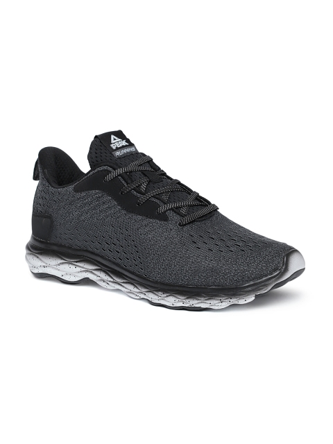 

PEAK Men Black & Grey Running Shoes