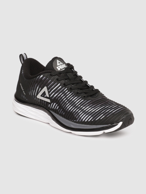 

PEAK Men Black & Grey Running Shoes