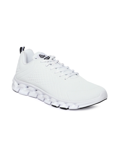 

PEAK Men White Running Shoes