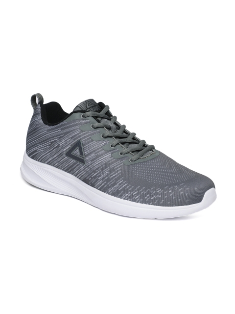 

PEAK Men Grey Printed Running Shoes