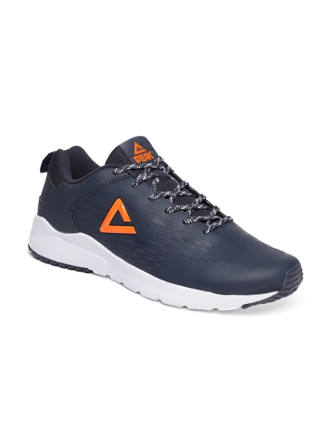 

PEAK Men Navy Blue Textured Sneakers