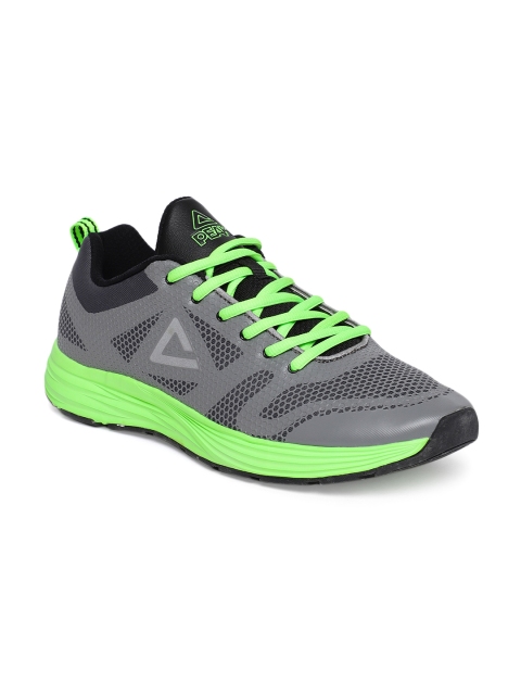 

PEAK Men Grey Running Shoes