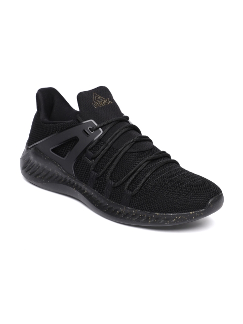 

PEAK Men Black Woven Design Sneakers